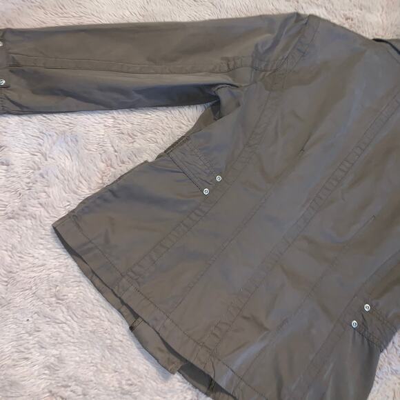 Bonita German Brown Faux Suede Open Front Moto-Style Jacket Size: 44 - Picture 10 of 12